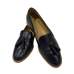 Talbots Navy Tassel Loafers